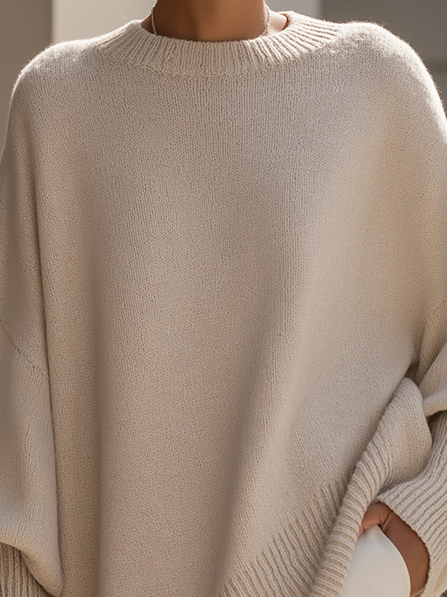 Jennifer | Elegancki drapowany sweter