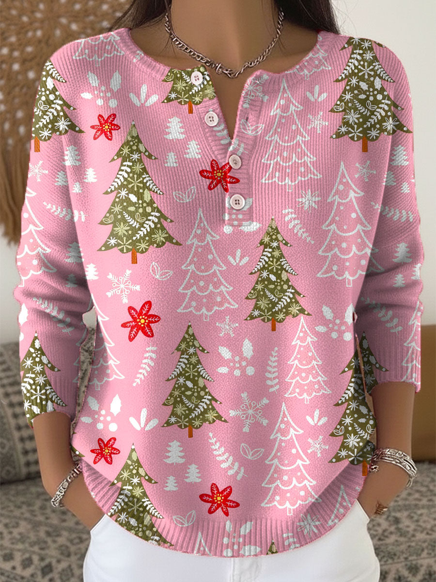 Sofie | Świąteczny sweter z guzikami