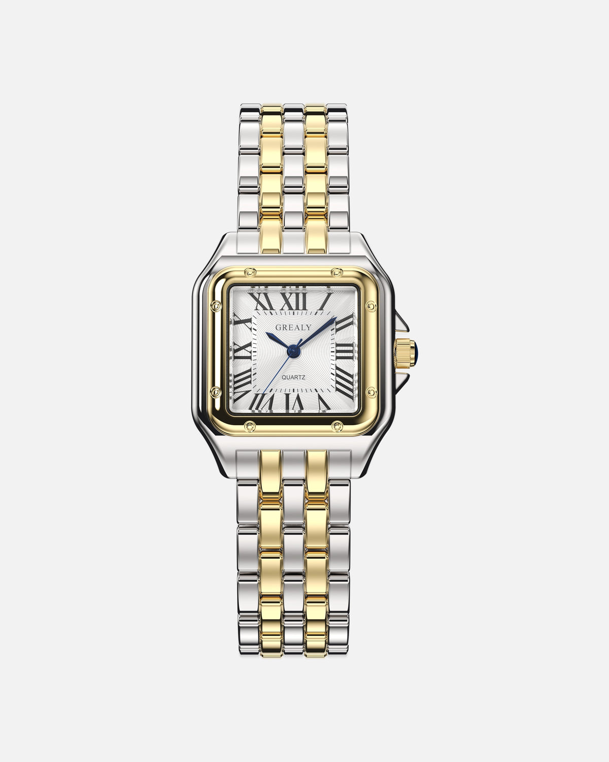 Grealy RVS Watch – Gold-Colored Vintage Quartz Watch