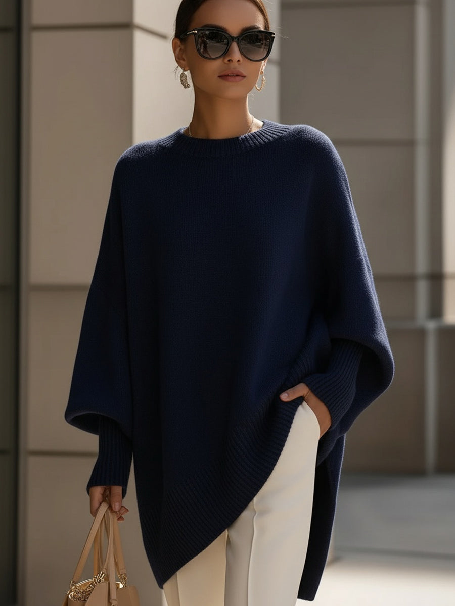 Jennifer | Elegancki drapowany sweter