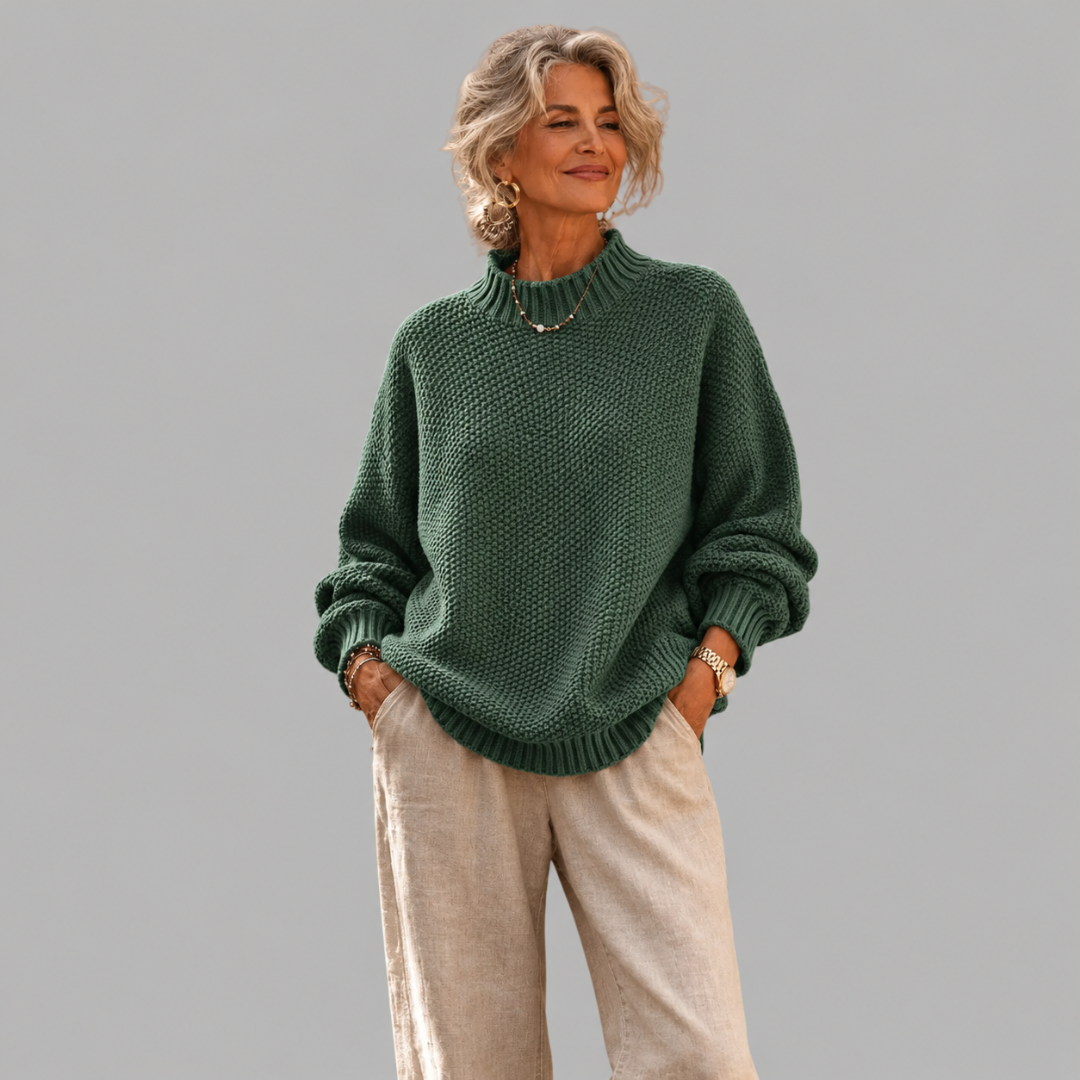 Sweter dzianinowy o luźnym kroju Barbara™