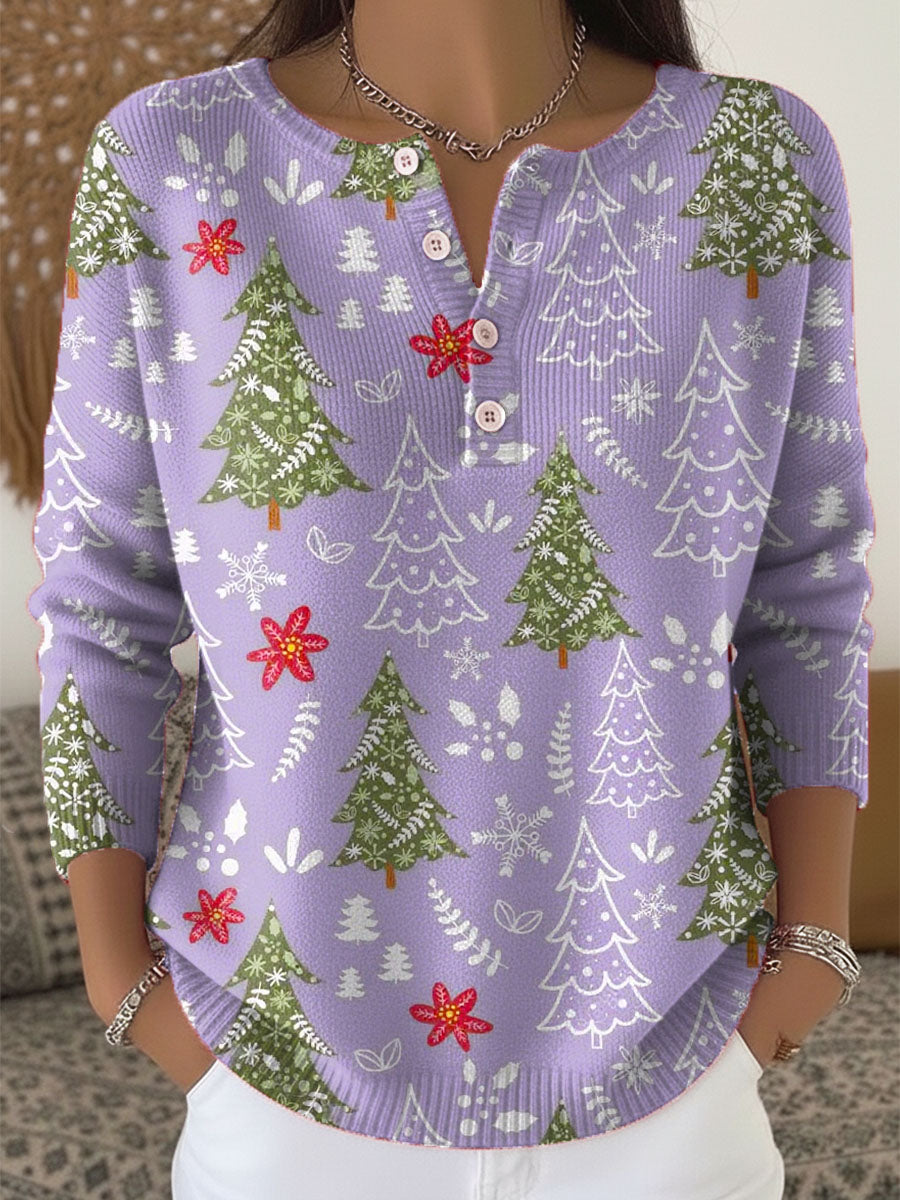 Sofie | Świąteczny sweter z guzikami