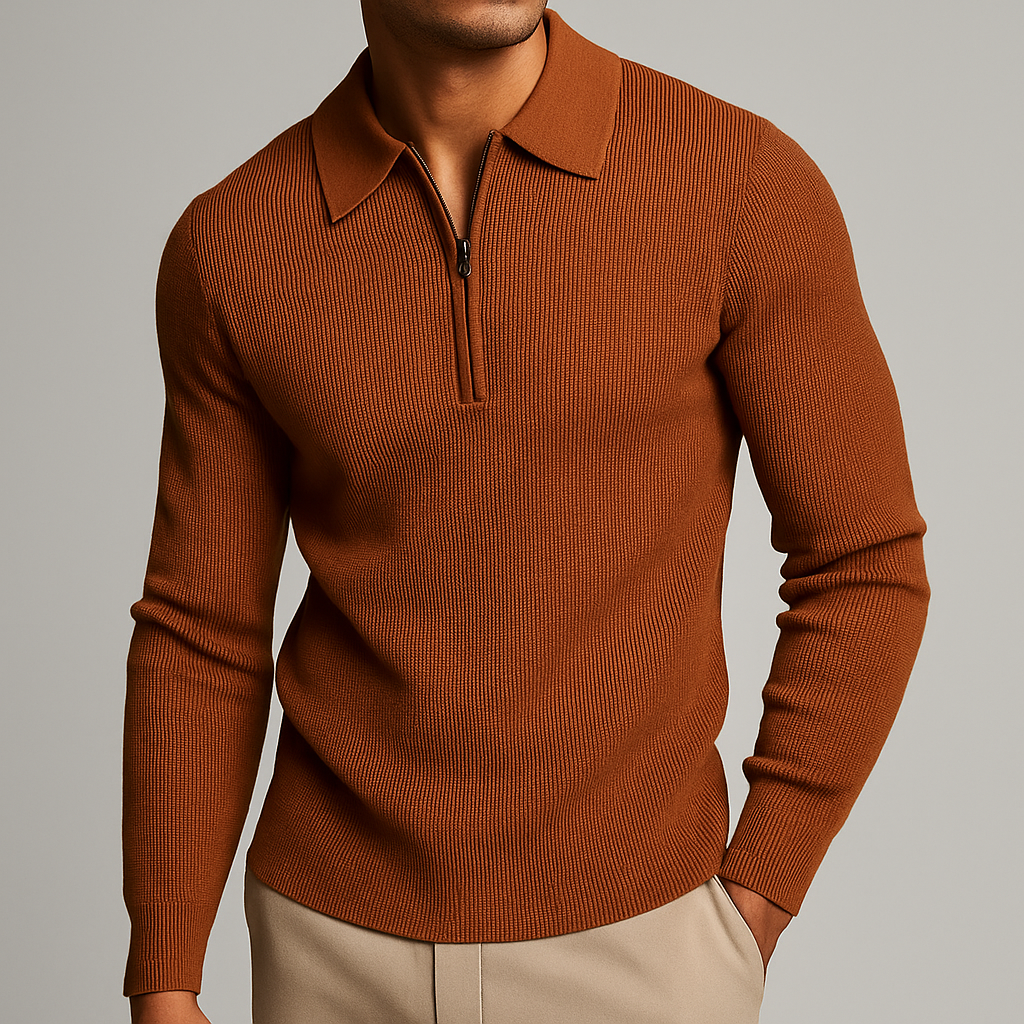 Bradley | Bluza z suwakiem pod szyją