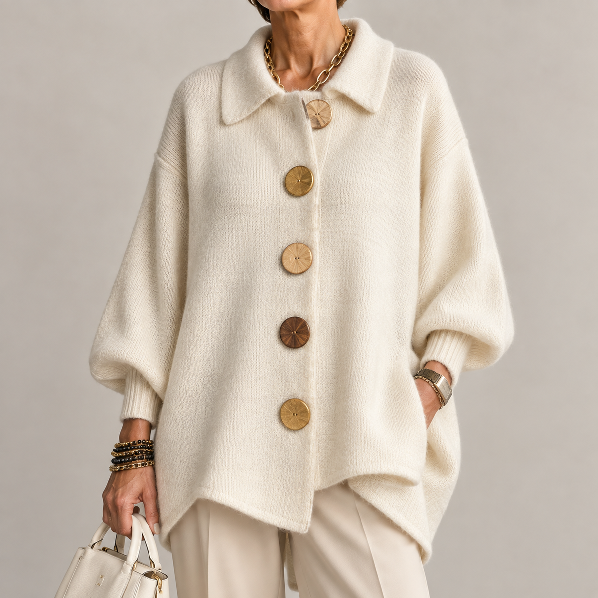Angela| Kardigan w stylu relaxed chic