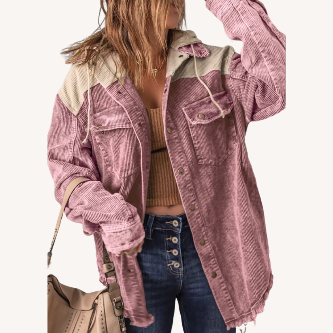 Nelli | Kardigan z kapturem w stylu retro