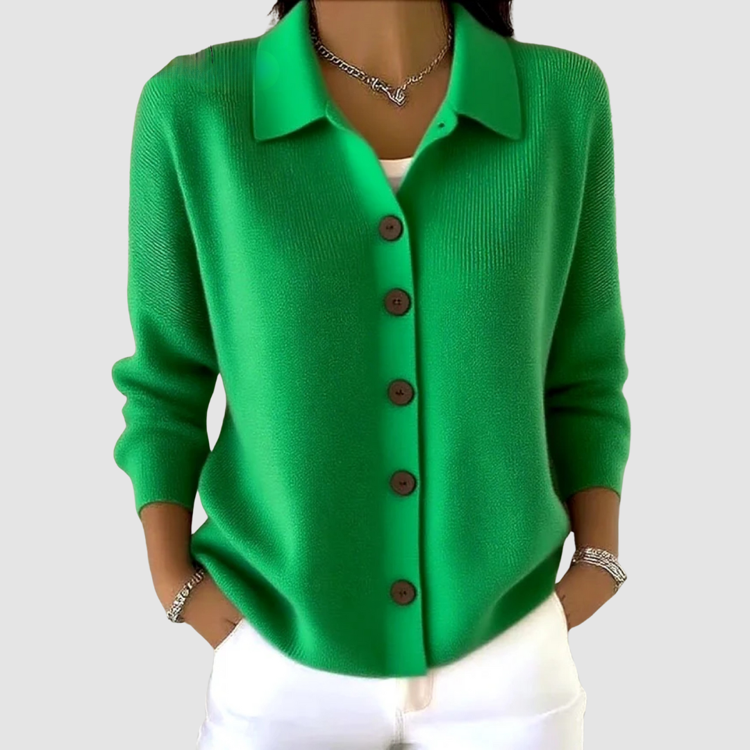 Rozpinany sweter dzianinowy Riah™
