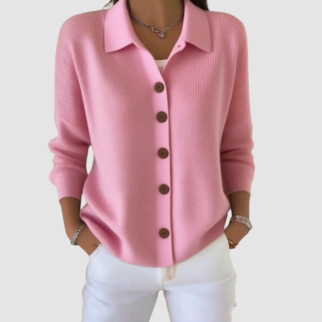 Rozpinany sweter dzianinowy Riah™