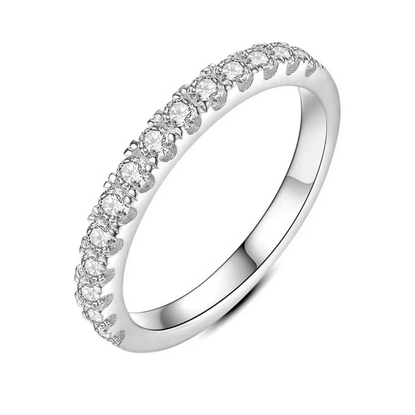 Moissanite Wedding Band