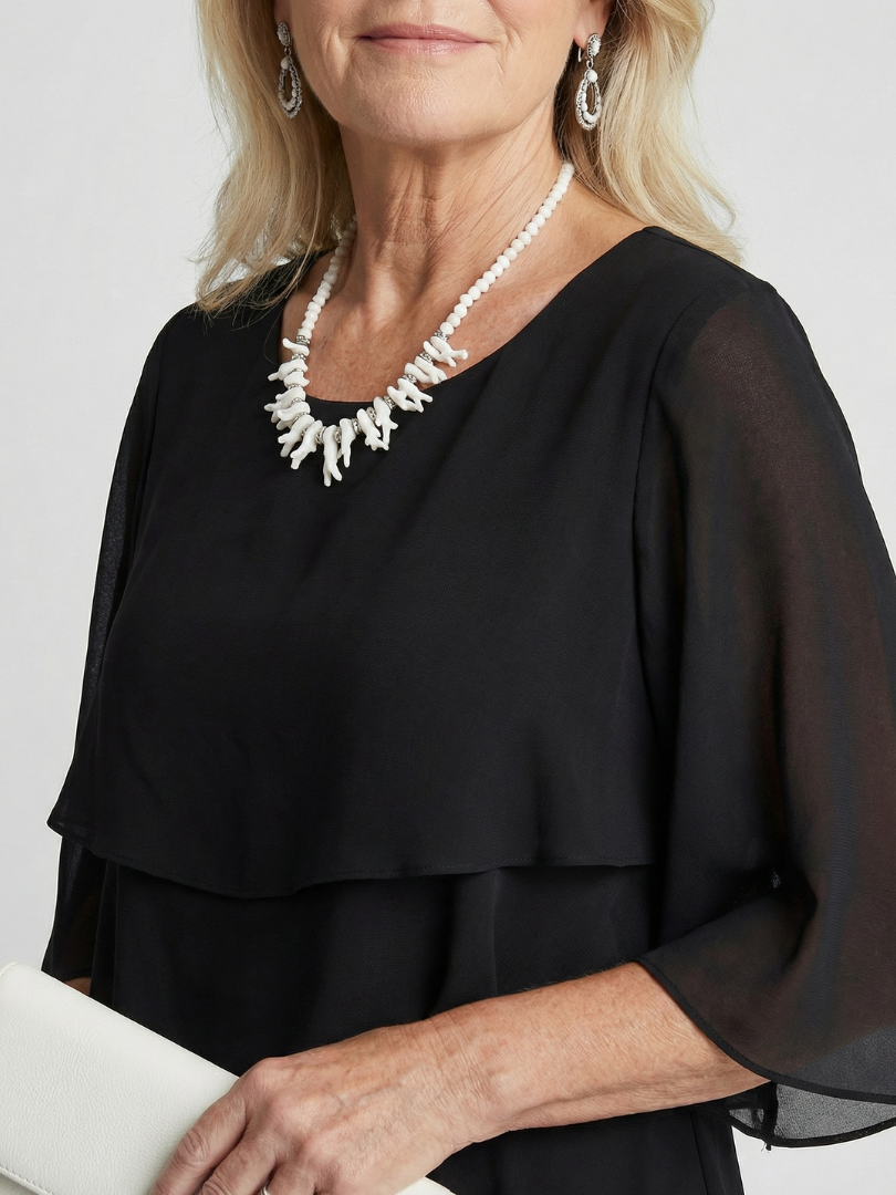 Brent | Layered Tier Midi Dress