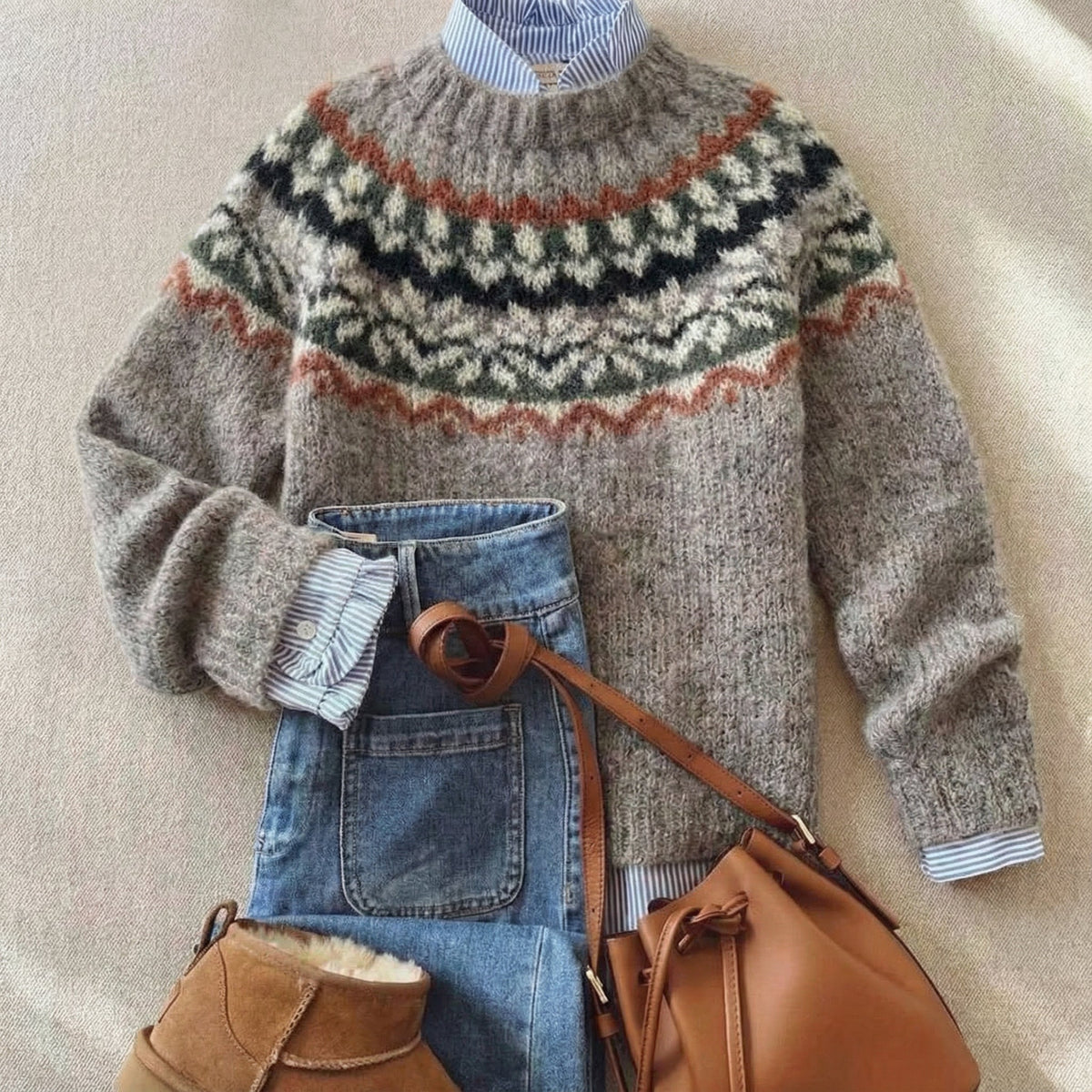Eleanor | Sweter dzianinowy Heritage Nordic