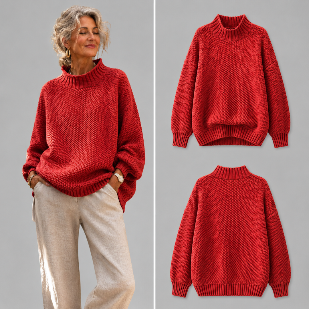 Sweter dzianinowy o luźnym kroju Barbara™