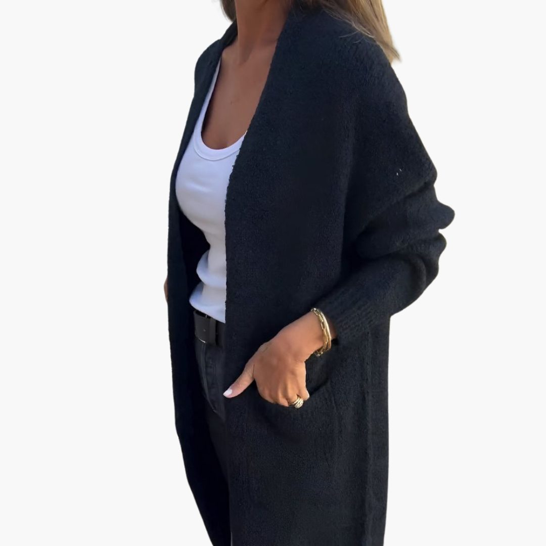 Holly | Sweter rozpinany z kieszeniami