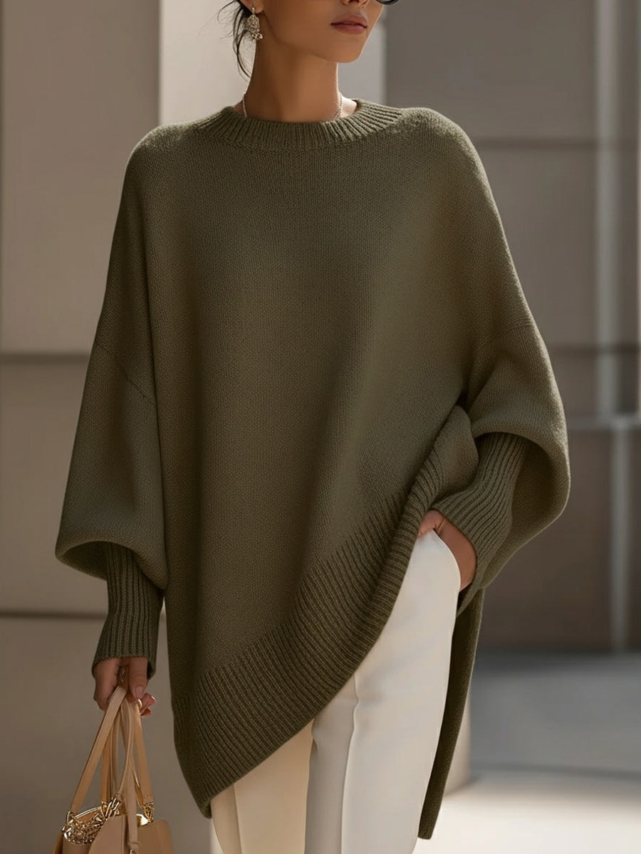 Jennifer | Elegancki drapowany sweter