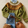 ARDENT | KLASYCZNY SWETER DZIANINOWY VINTAGE