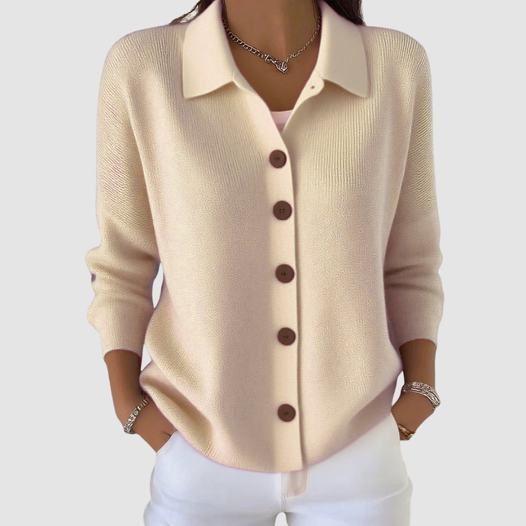 Rozpinany sweter dzianinowy Riah™
