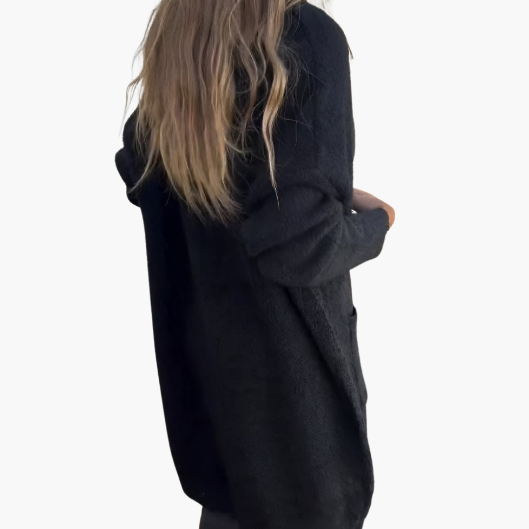Holly | Sweter rozpinany z kieszeniami