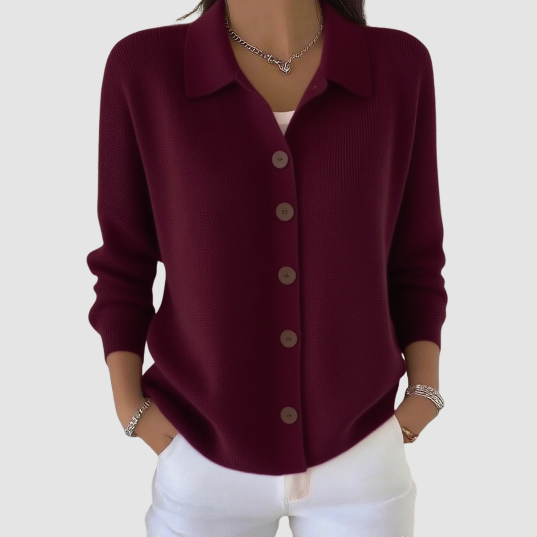 Rozpinany sweter dzianinowy Riah™