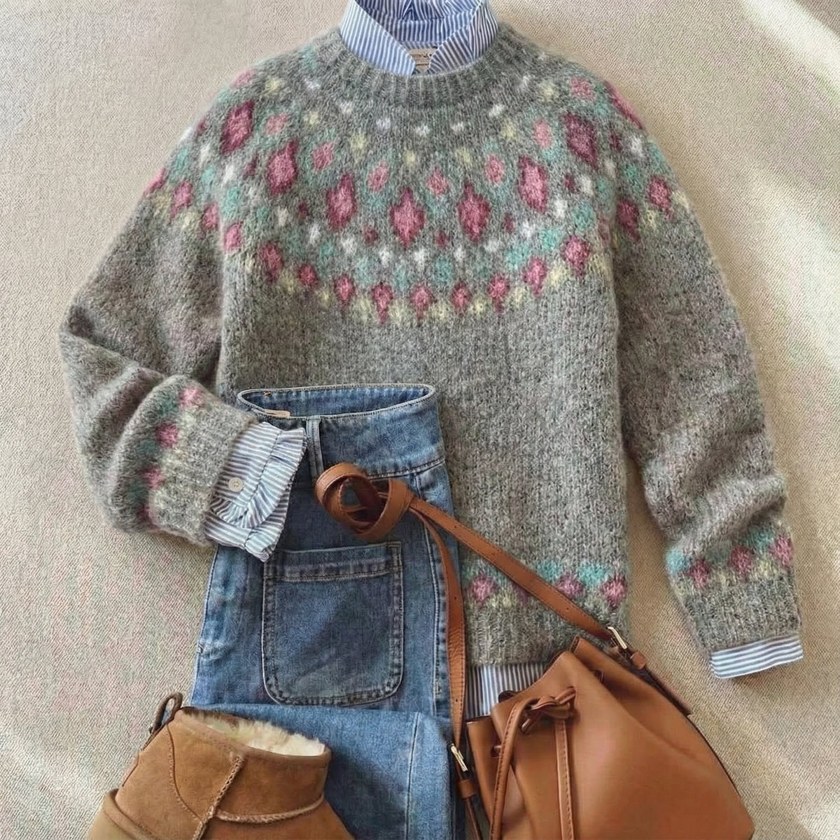 Eleanor | Sweter dzianinowy Heritage Nordic