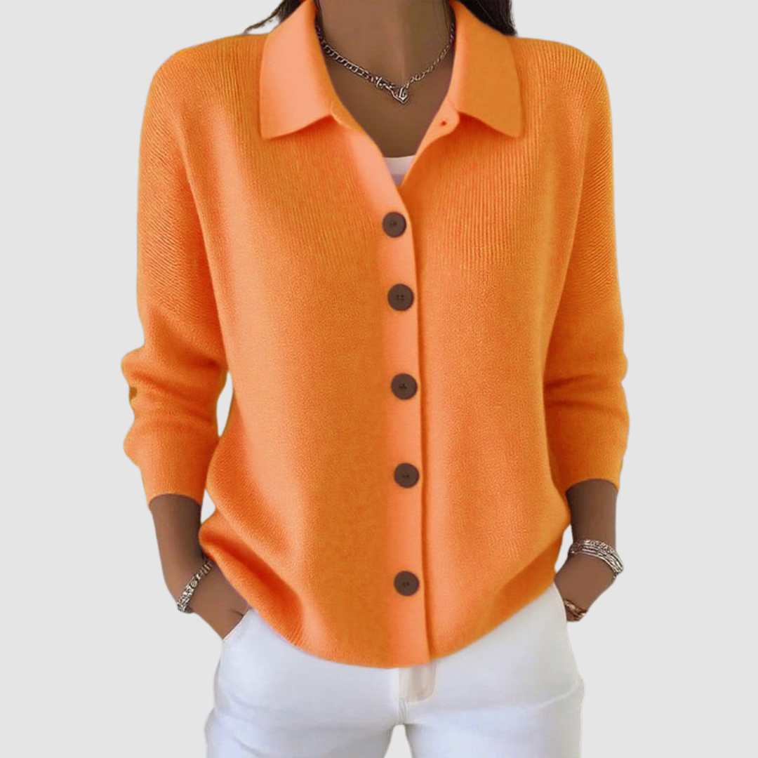 Rozpinany sweter dzianinowy Riah™
