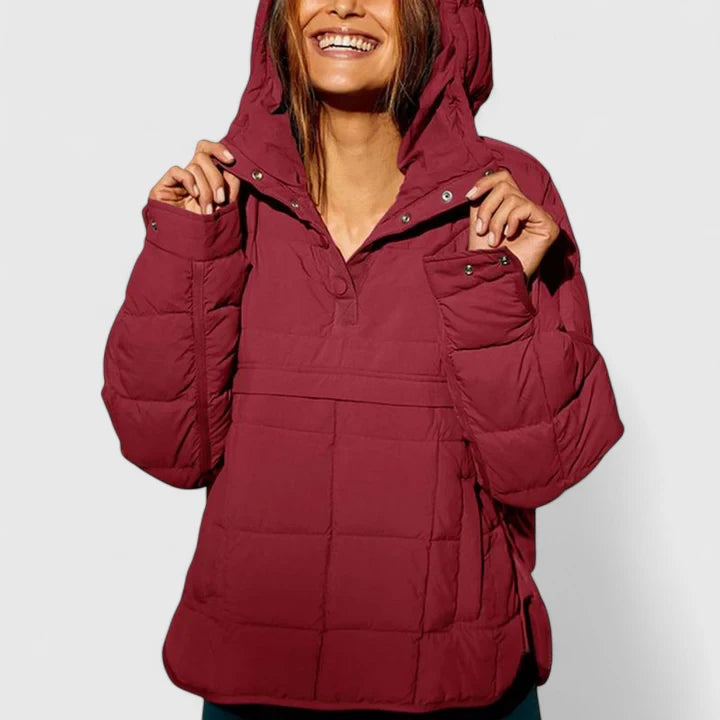 Faith – Wodoodporna kurtka typu pullover oversize z kapturem
