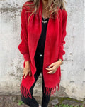 SUSAN | FUZZY WRAP WITH SLEEVES