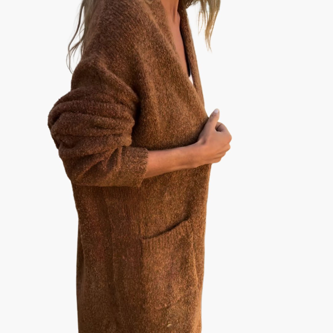 Holly | Sweter rozpinany z kieszeniami