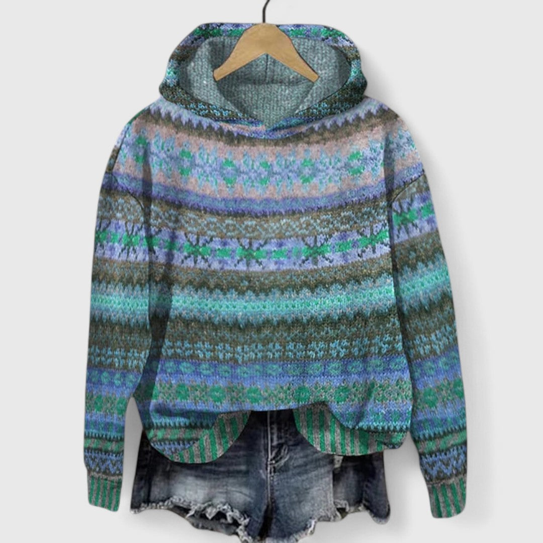 Zoe – Bluza z kapturem w stylu retro