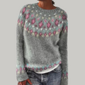 Zoralia | Wzorzysty sweter z dzianiny