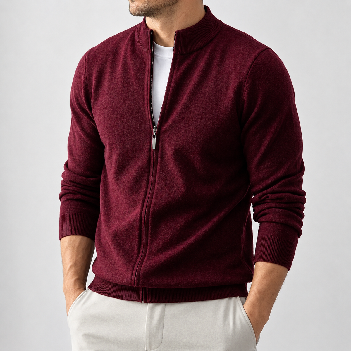 Rozpinany sweter dzianinowy Bramwell