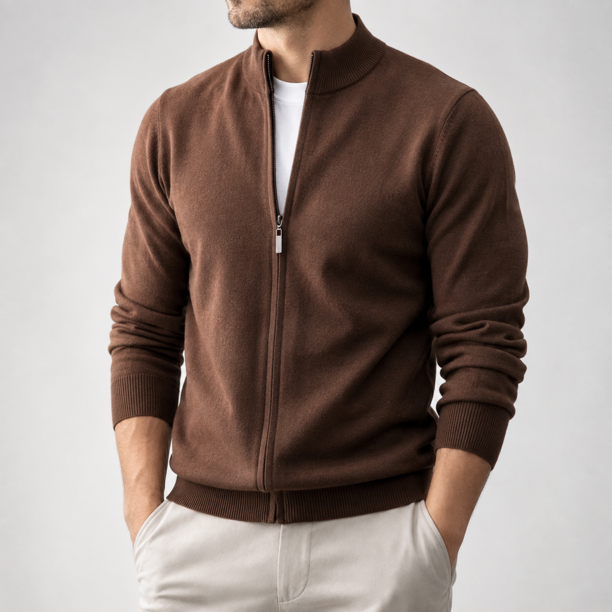 Rozpinany sweter dzianinowy Bramwell