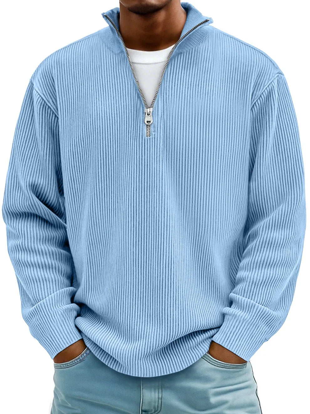 Ben | Sweter w prążki w stylu casual