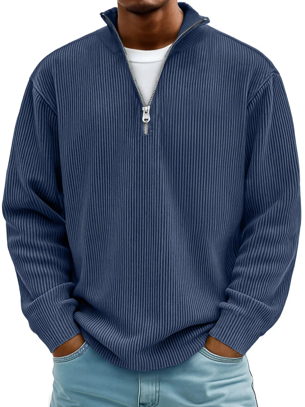 Ben | Sweter w prążki w stylu casual
