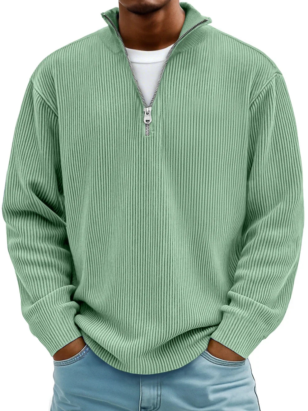 Ben | Sweter w prążki w stylu casual