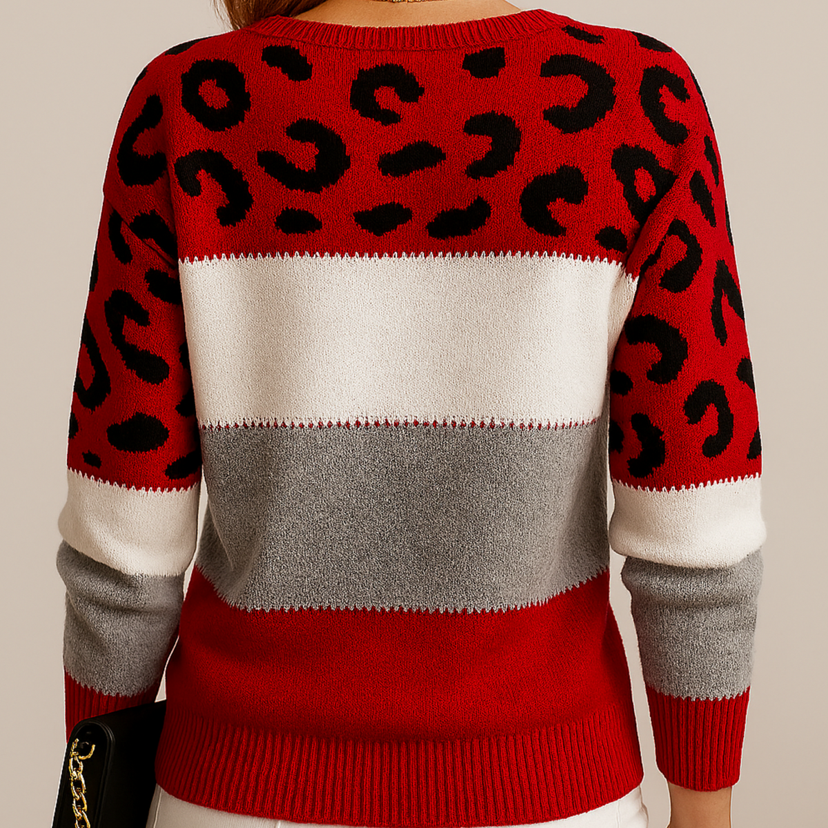 Maeve | Sweter w panterkę