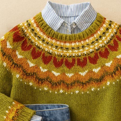 ARDENT | KLASYCZNY SWETER DZIANINOWY VINTAGE
