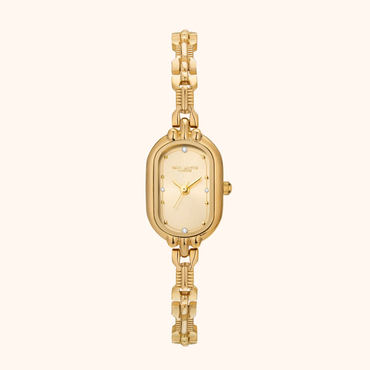 Luxury Ladies Watch Gold – Elegant Oval Design with Quartz Movement