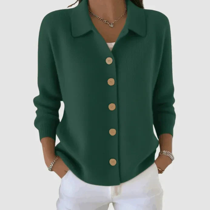 Rozpinany sweter dzianinowy Riah™