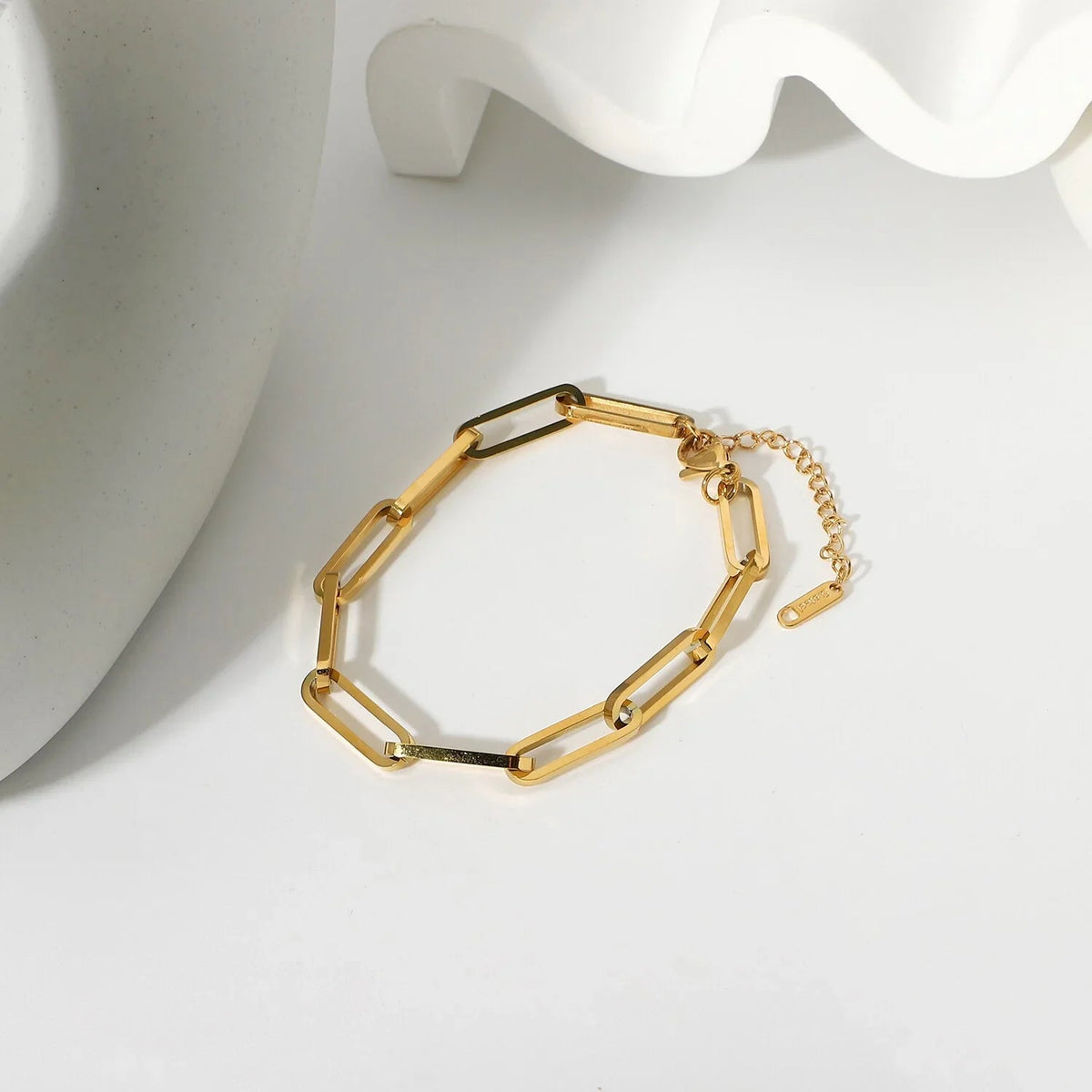 Asta Gold Paperclip Chain Bracelet