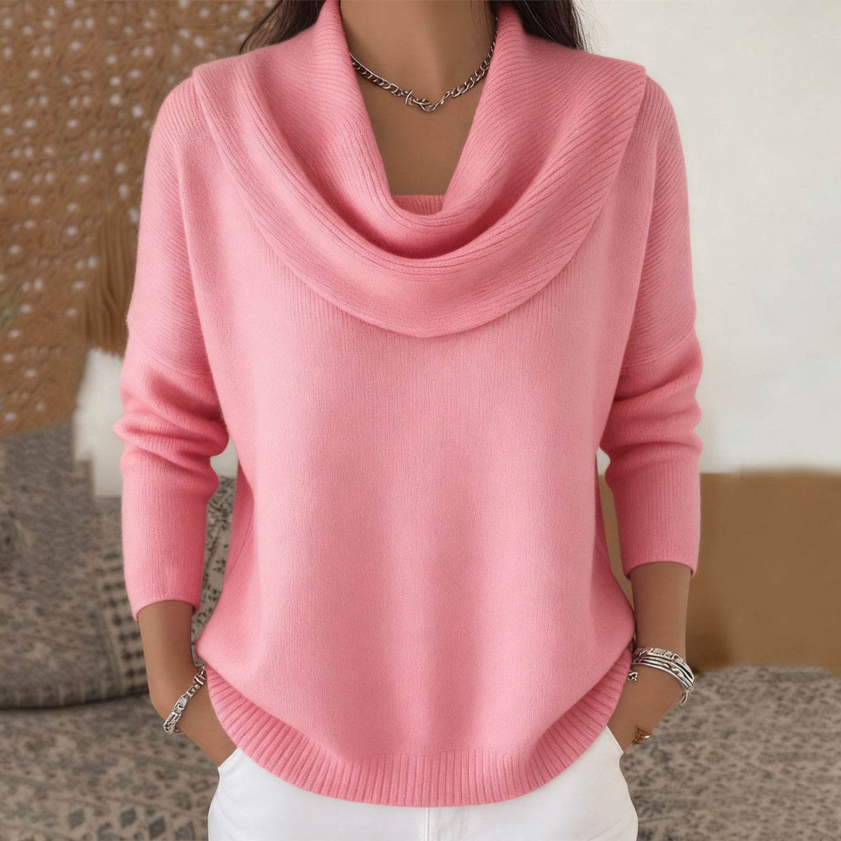 Juliette™ | Sweter z golfem typu cowl