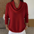 Elena | Sweter z golfem typu „cowl”