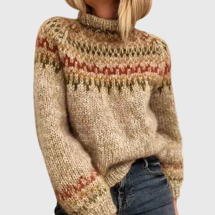 Ellen | Sweter z dzianiny w stylu nordyckim Heritage