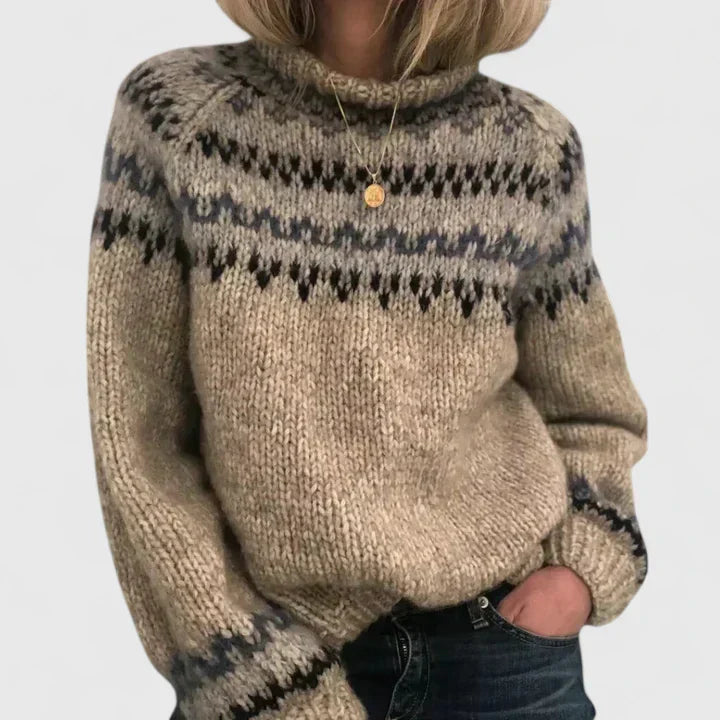 Ellen | Sweter z dzianiny w stylu nordyckim Heritage