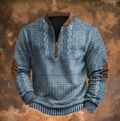 Derek | Retro Zip-Up Sweater