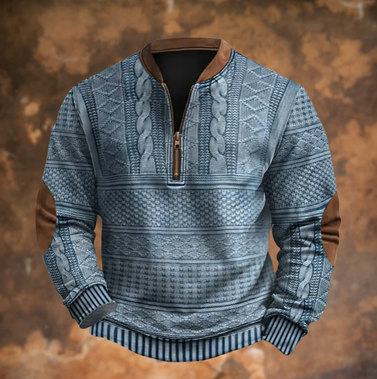 Derek | Sweter rozpinany w stylu retro