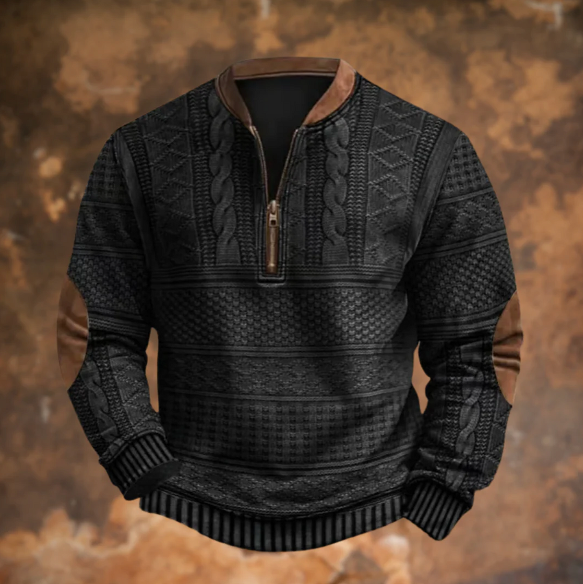 Derek | Sweter rozpinany w stylu retro