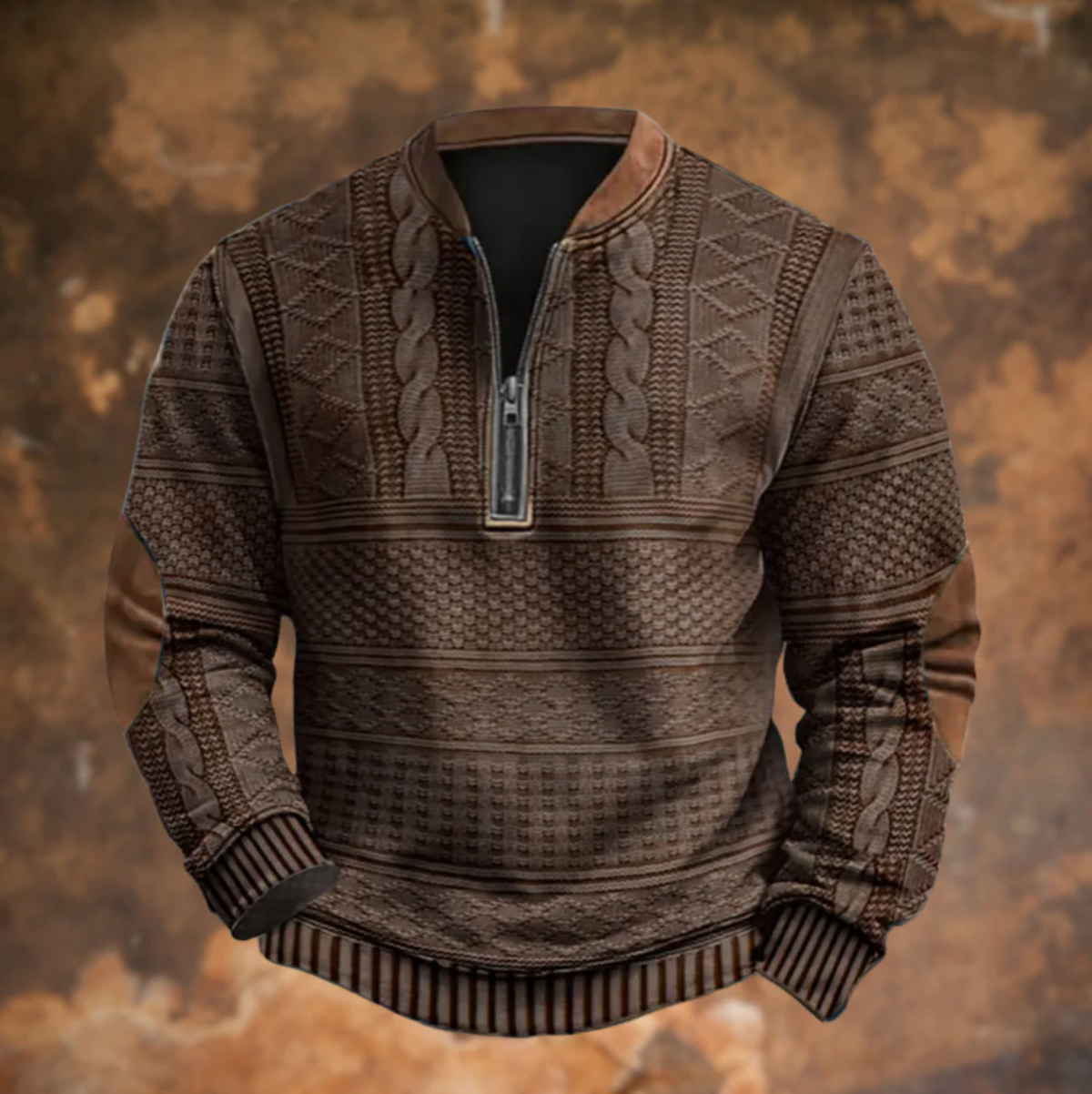 Derek | Sweter rozpinany w stylu retro