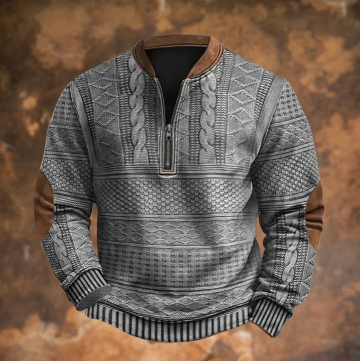 Derek | Sweter rozpinany w stylu retro