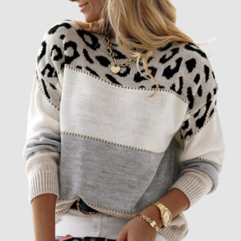 Maeve | Sweter w panterkę