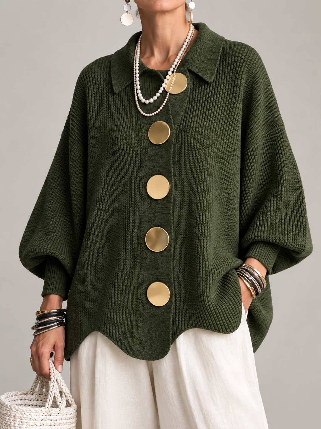 Angela| Kardigan w stylu relaxed chic