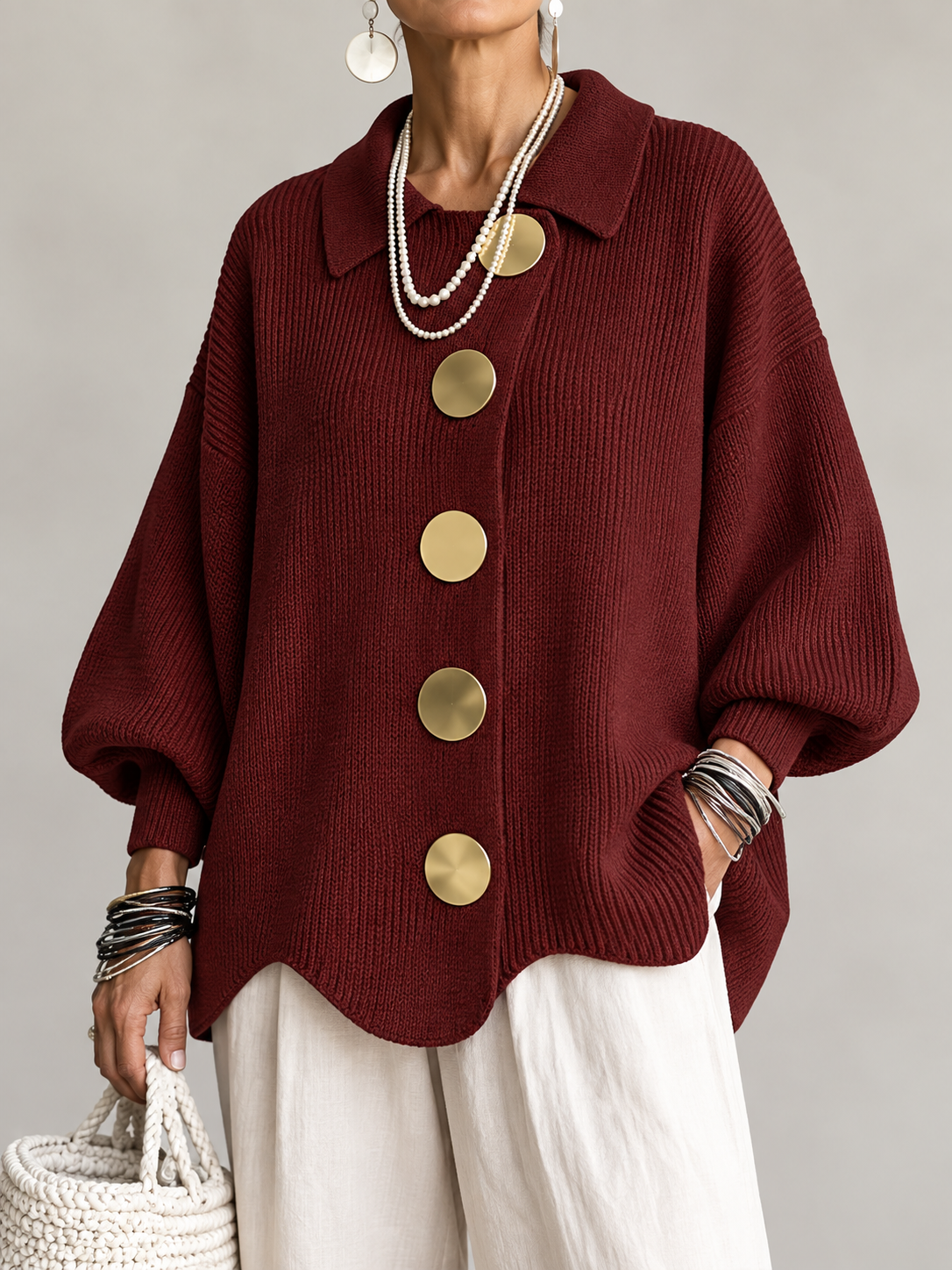 Angela| Kardigan w stylu relaxed chic